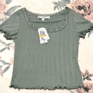NWT pointelle top